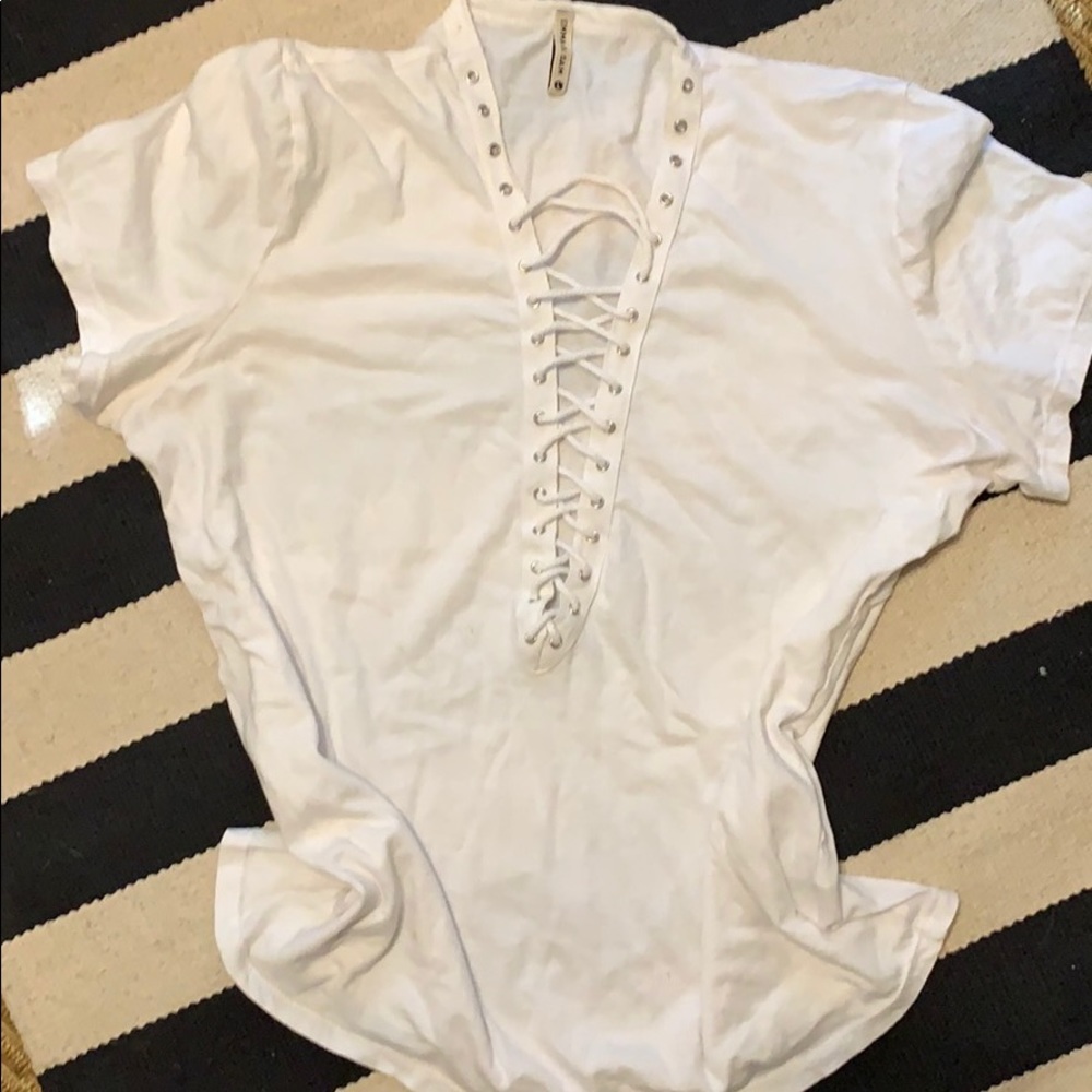 Emma and Sam Lace Front T-shirt